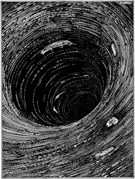 Harry Clarke's illustration for "A Descent into the Maelström" (1919)